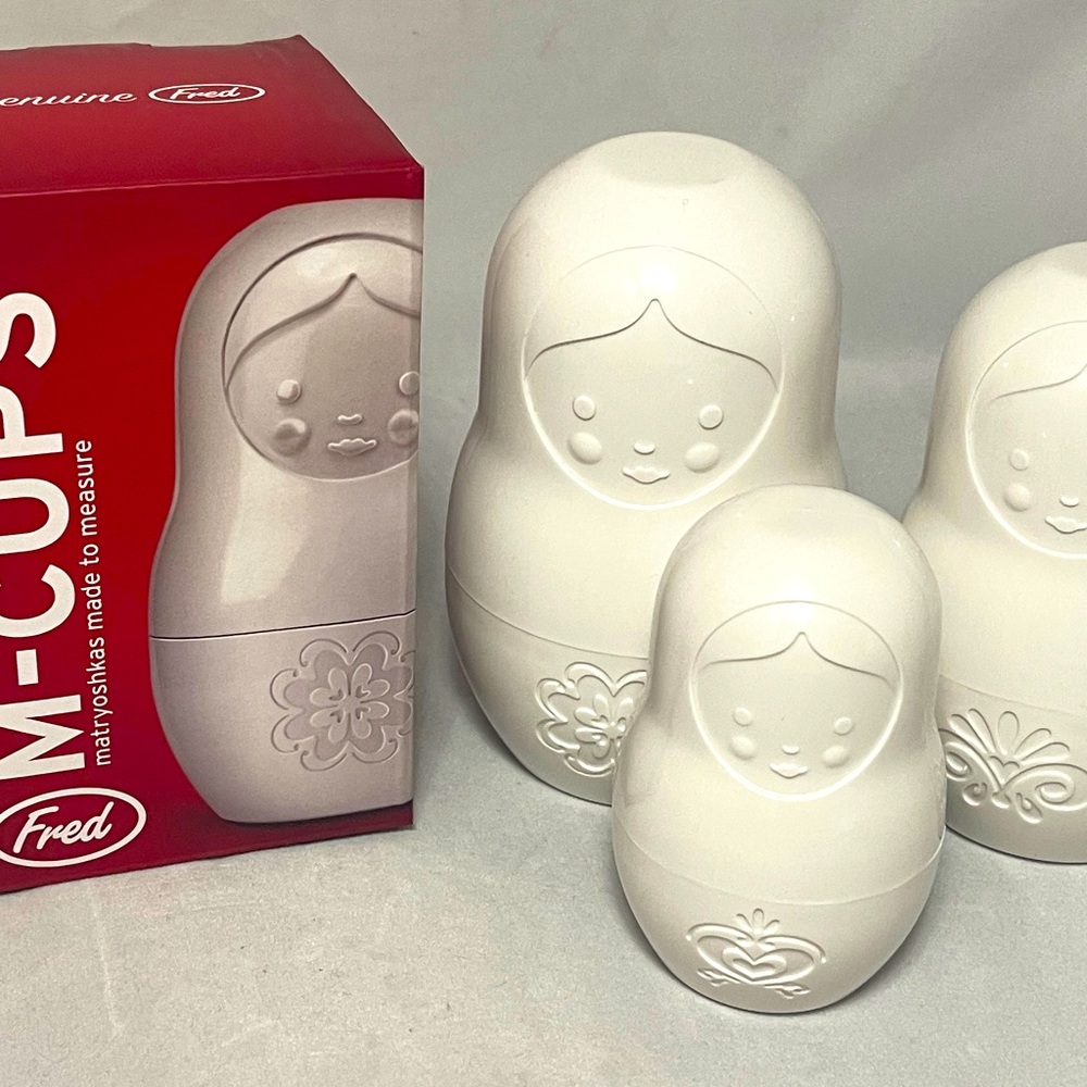 Nesting doll measuring cup set by Fred.